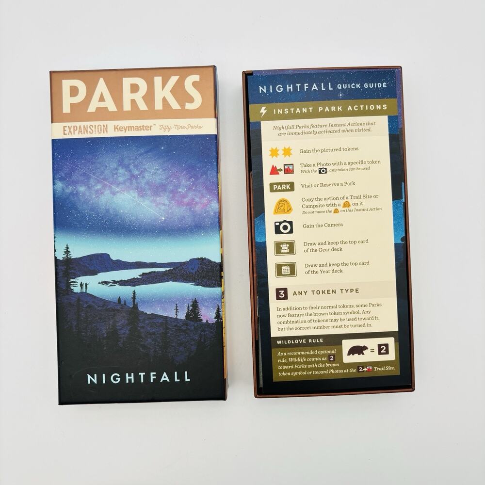 Parks Nightfall - Board Game Expansion Keymaster Games CIB Complete RARE - Picture 15 of 16